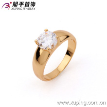 10534 горячие ювелирные изделия 18k новый дизайн золотой палец кольцо, один для девочек камень элегантный кольцо